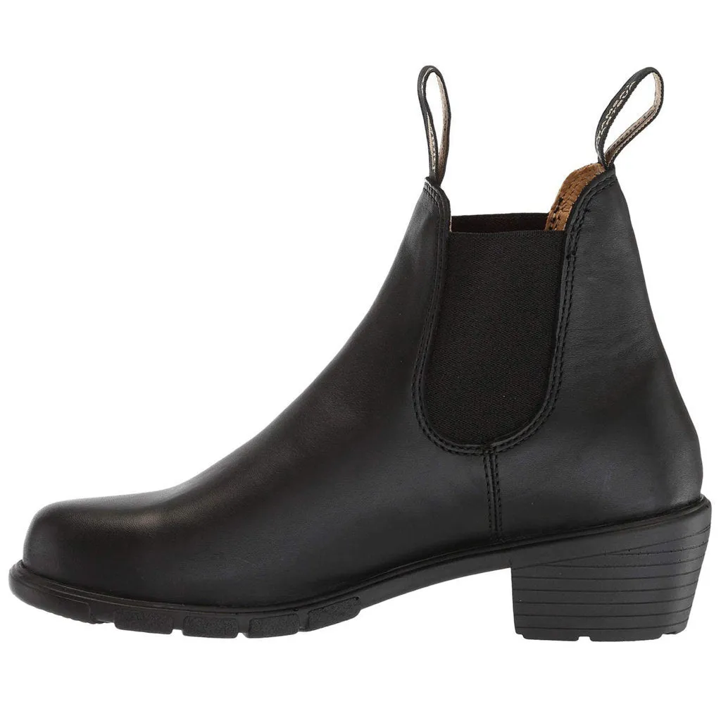 1671 Water-Resistant Leather Women's Heeled Chelsea Boots