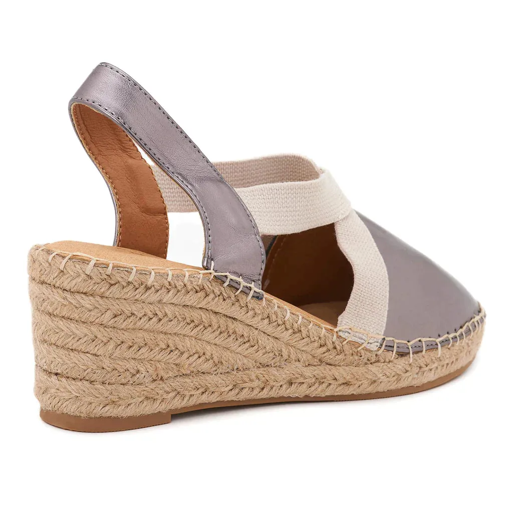 Anya Silver Espadrilles