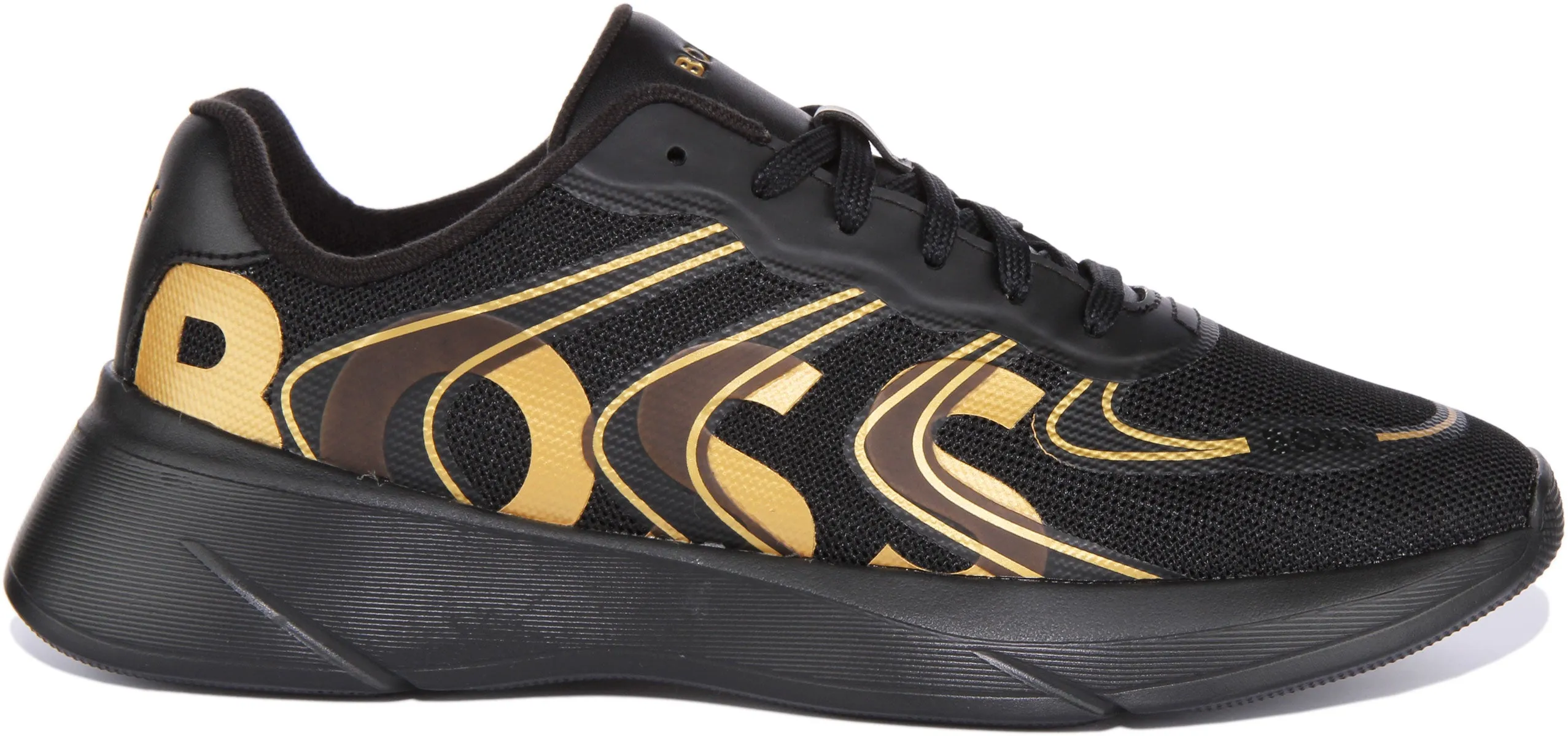 Boss Dean Runner Thlg In Black Gold For Men