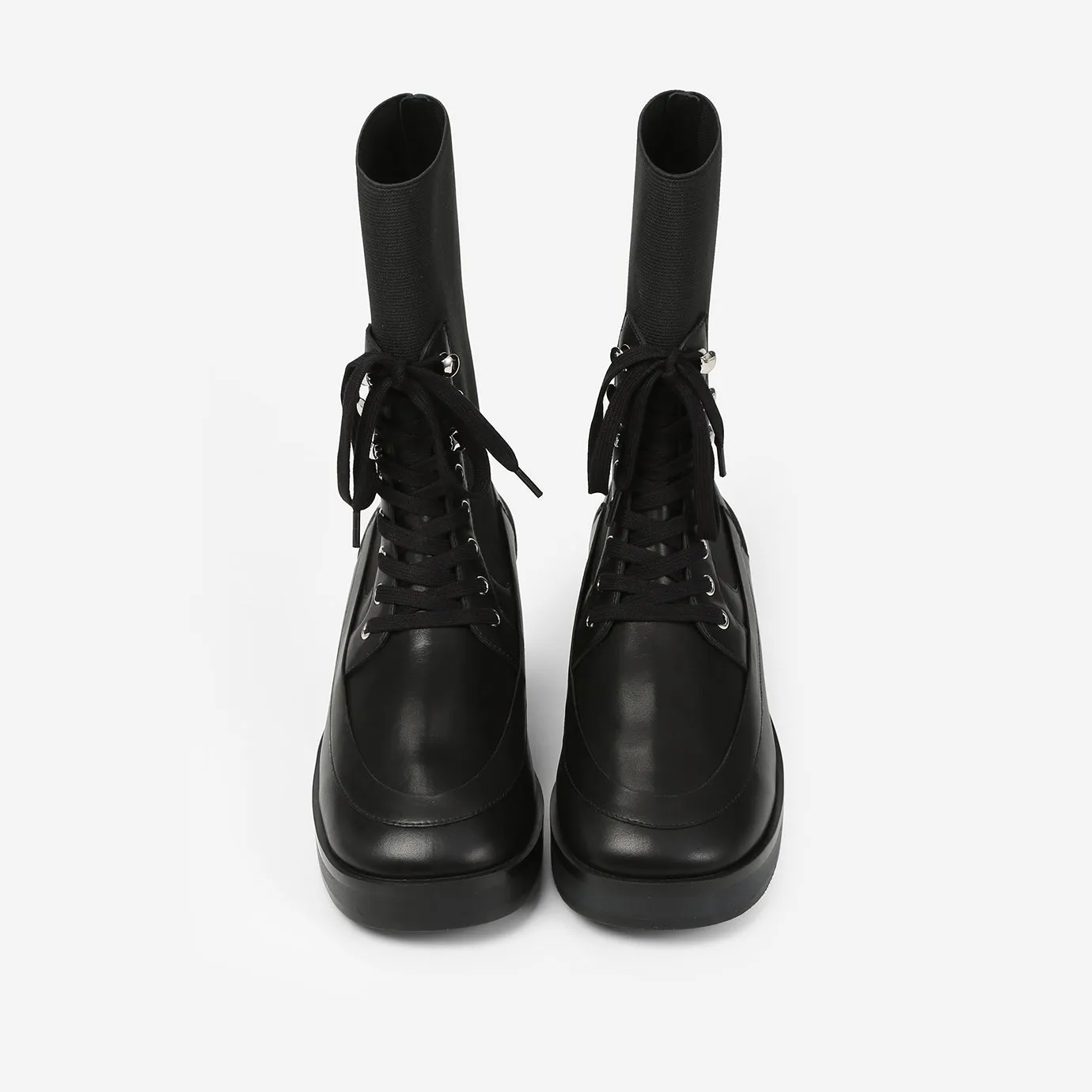 Bottines à Nouer - Noir