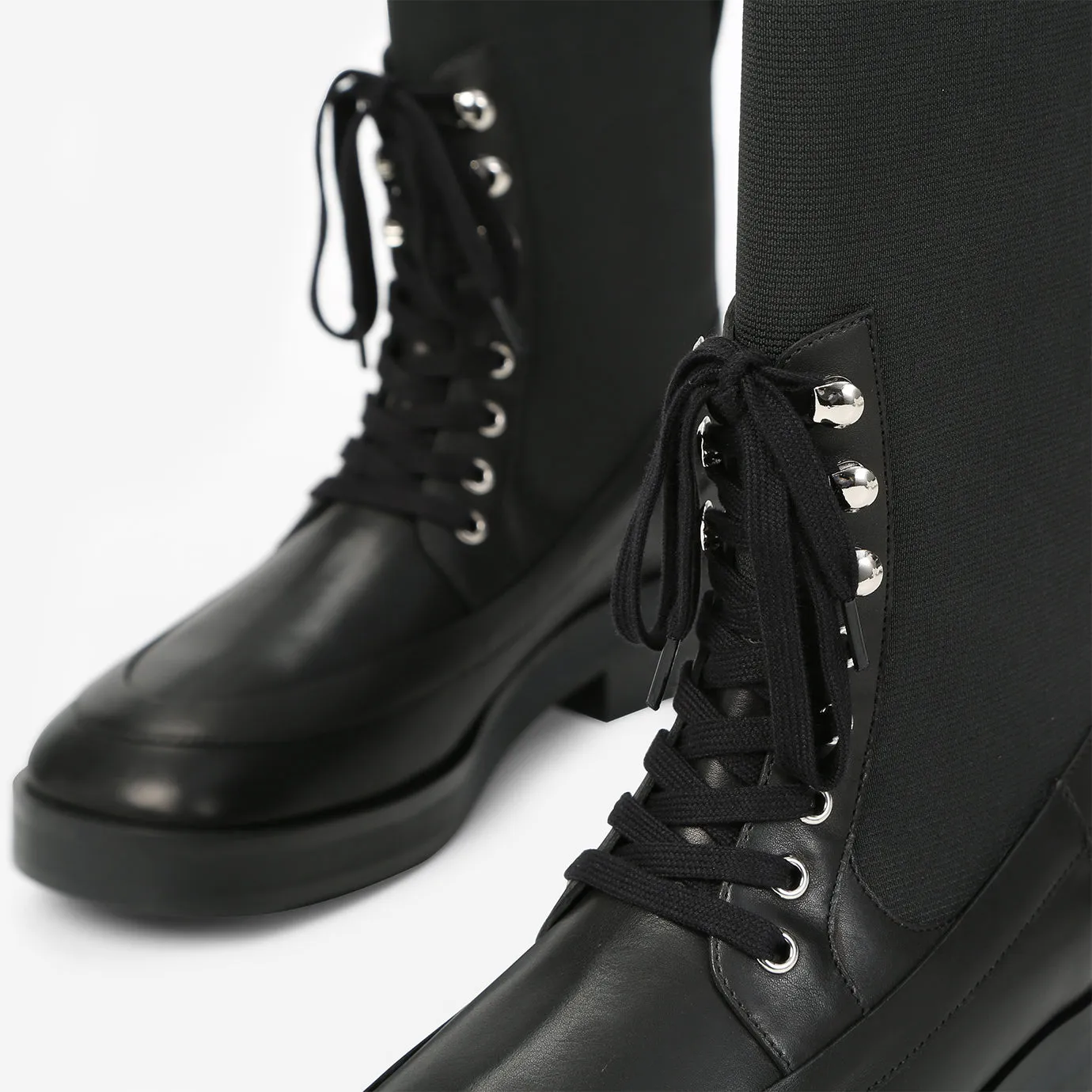 Bottines à Nouer - Noir