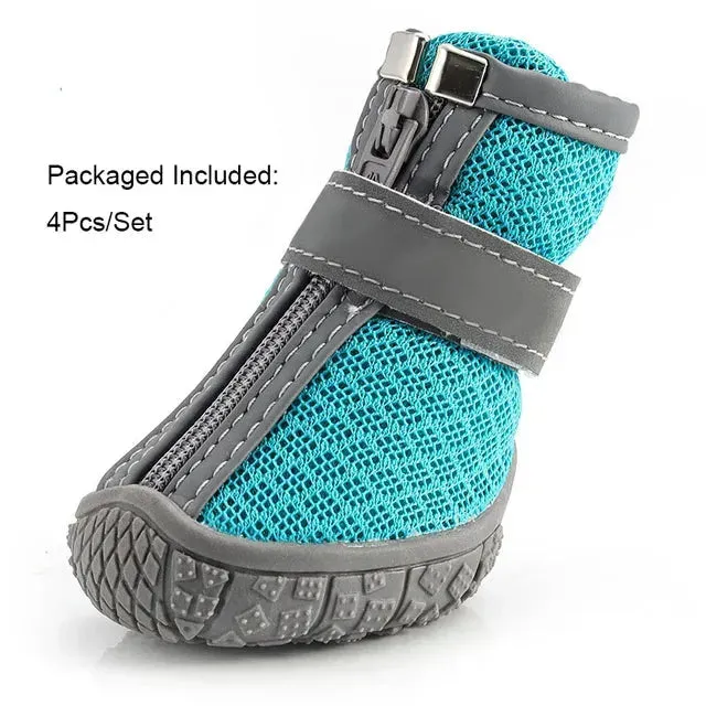 Breathable Anti-Slip Reflective Dog Shoes for Small and Medium Breeds