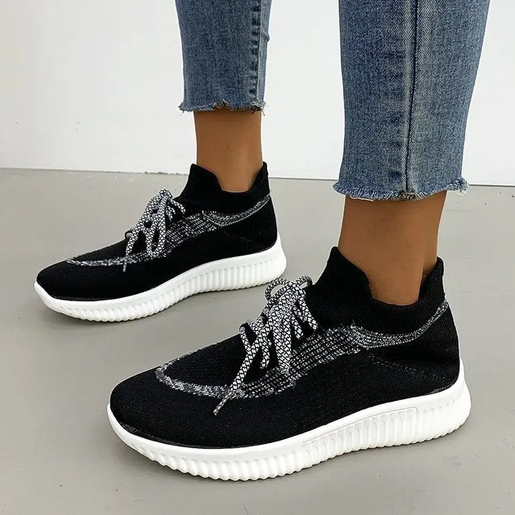 Breathable casual sports shoes women