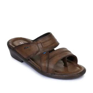 Coolers Casual (Brown) Slippers For Men 7153-601N By Liberty