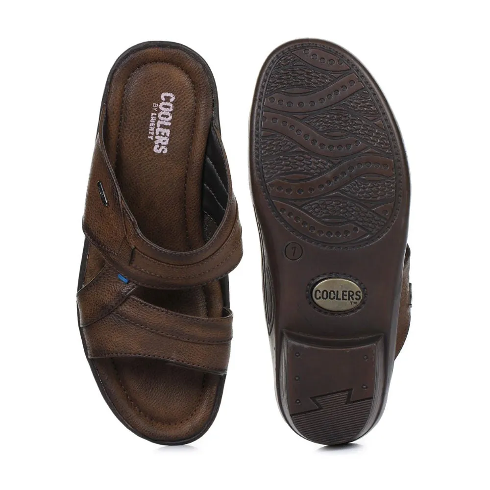 Coolers Casual (Brown) Slippers For Men 7153-601N By Liberty