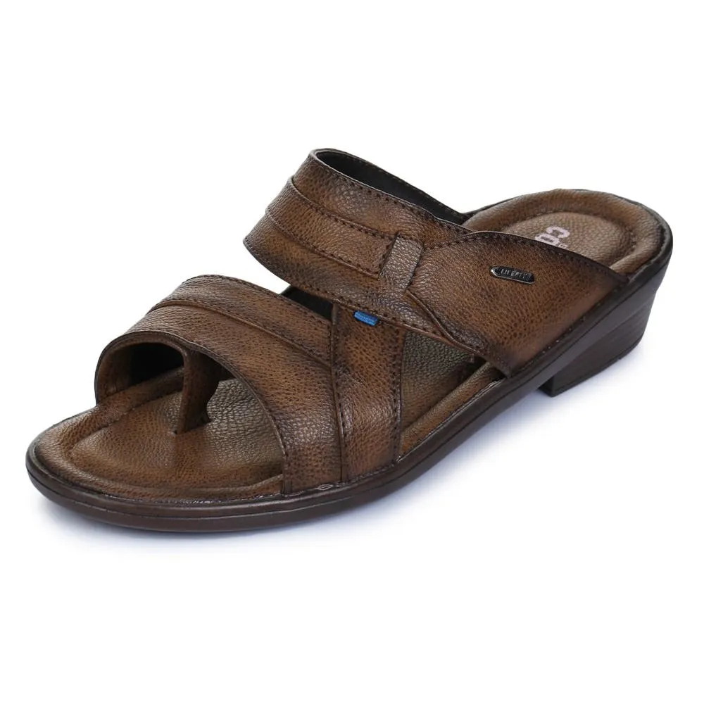 Coolers Casual (Brown) Slippers For Men 7153-601N By Liberty