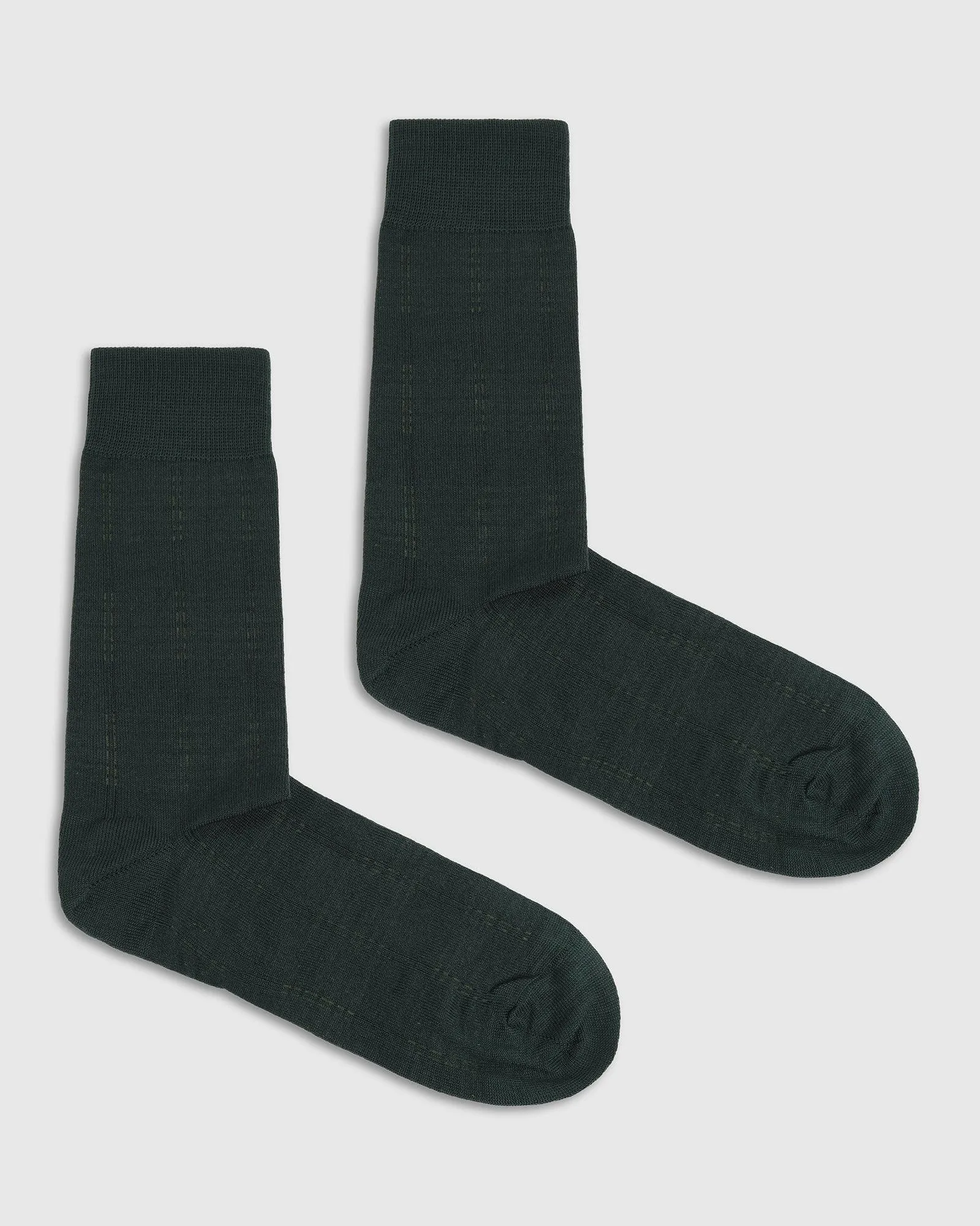 Cotton Fresh Green Check Socks - Richland