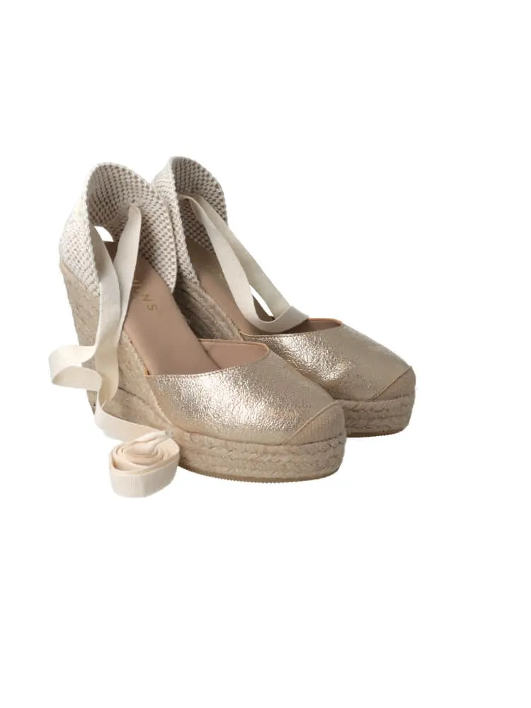 Darya Metallic Gold Espadrille