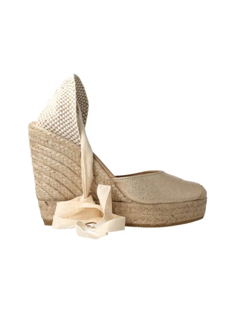 Darya Metallic Gold Espadrille