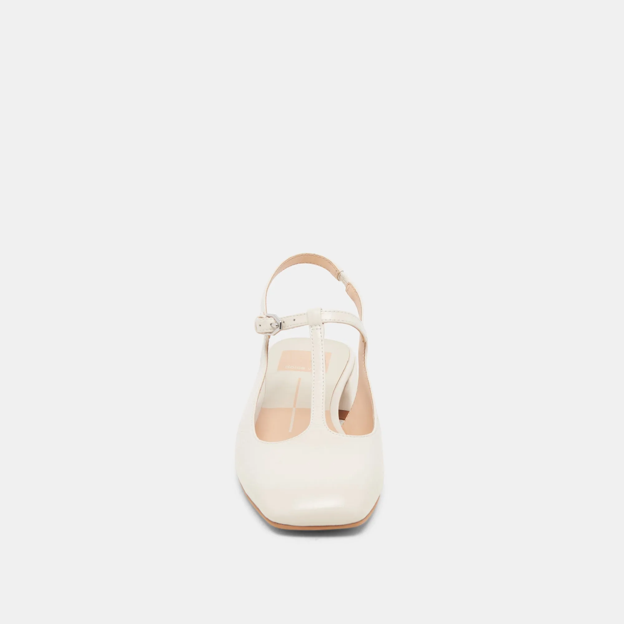 DEIDRA FLATS CREAM LEATHER