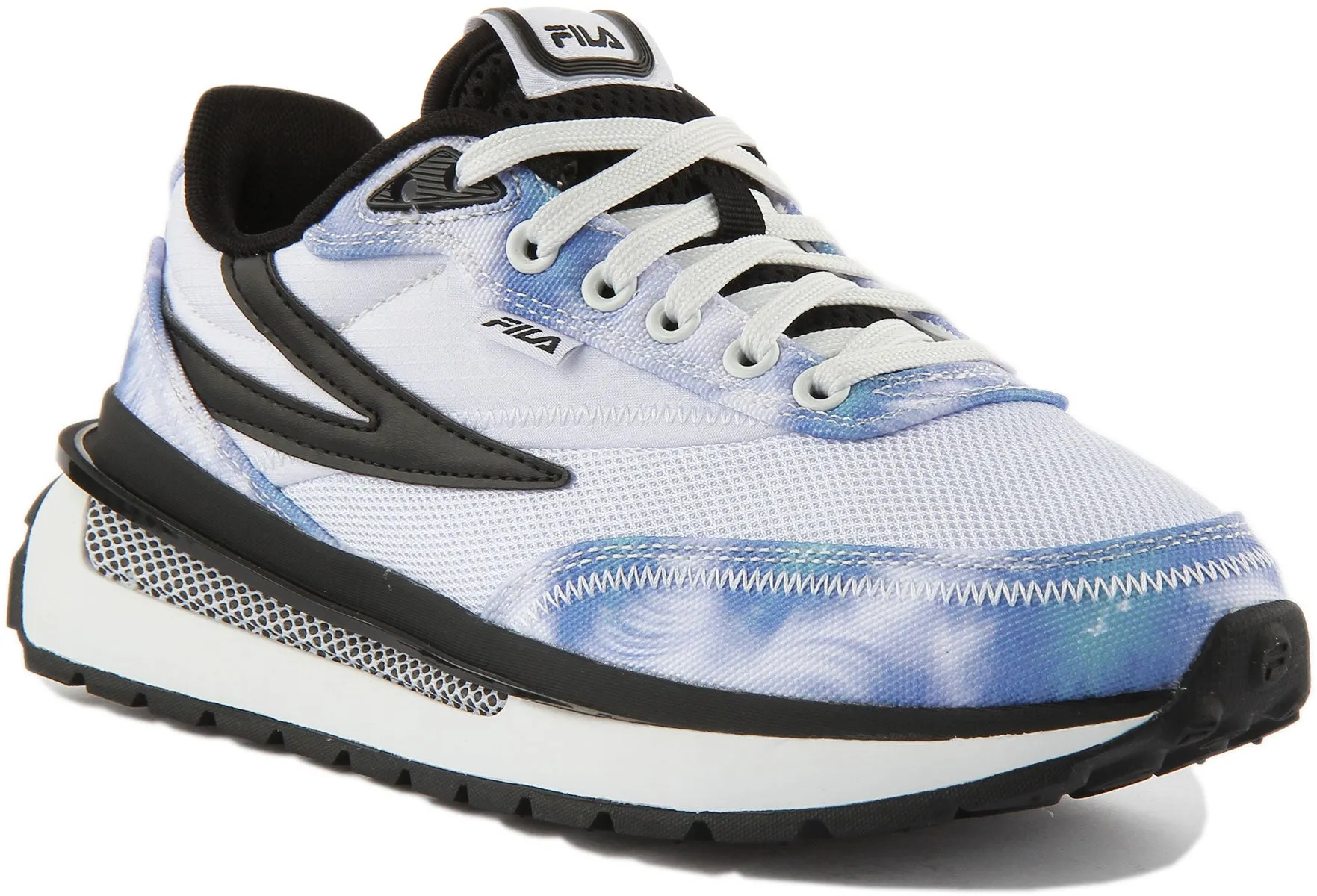 Fila Renno Tie Dye In White Blue For Women