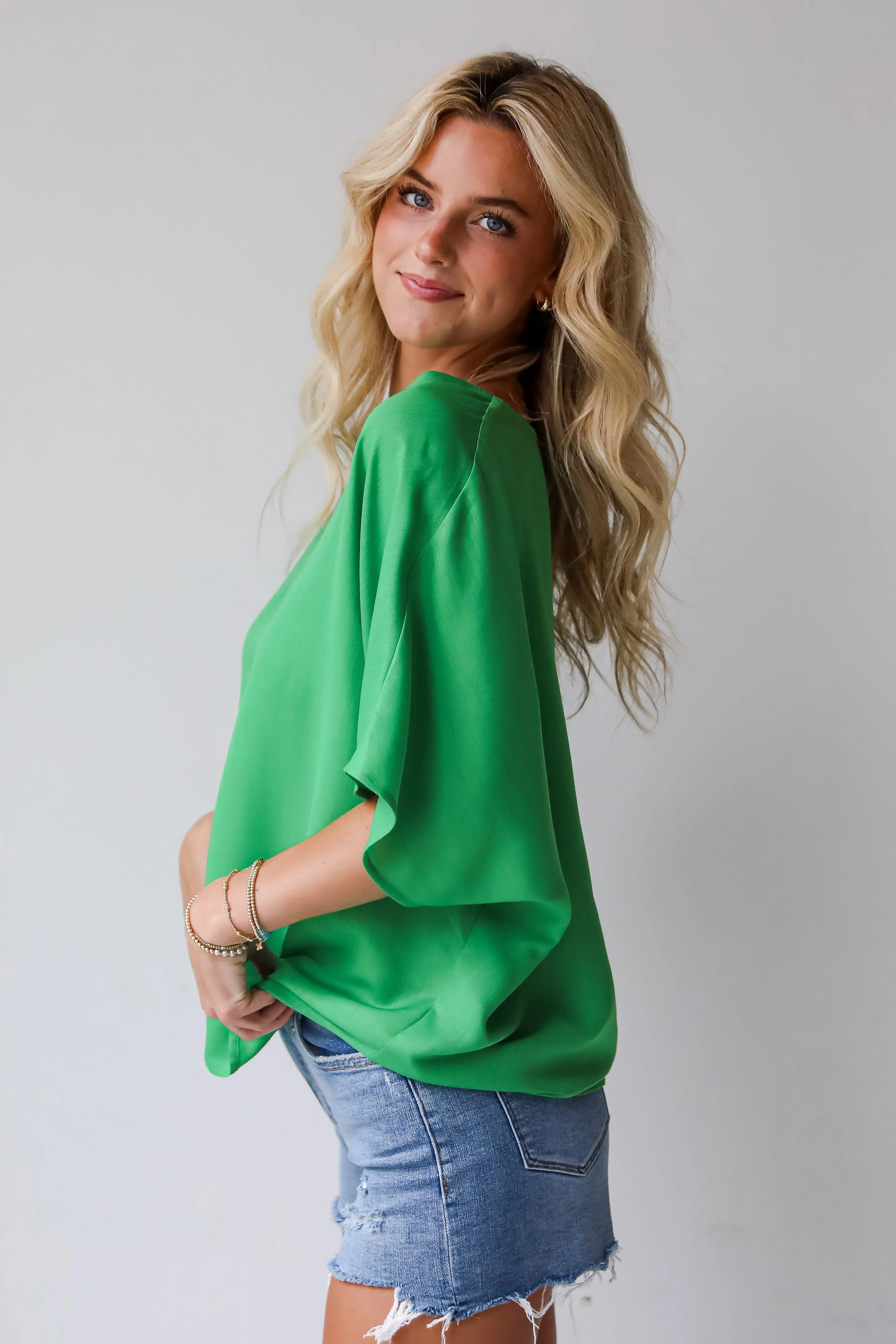 FINAL SALE - Inspiring Cuteness Oversized Blouse