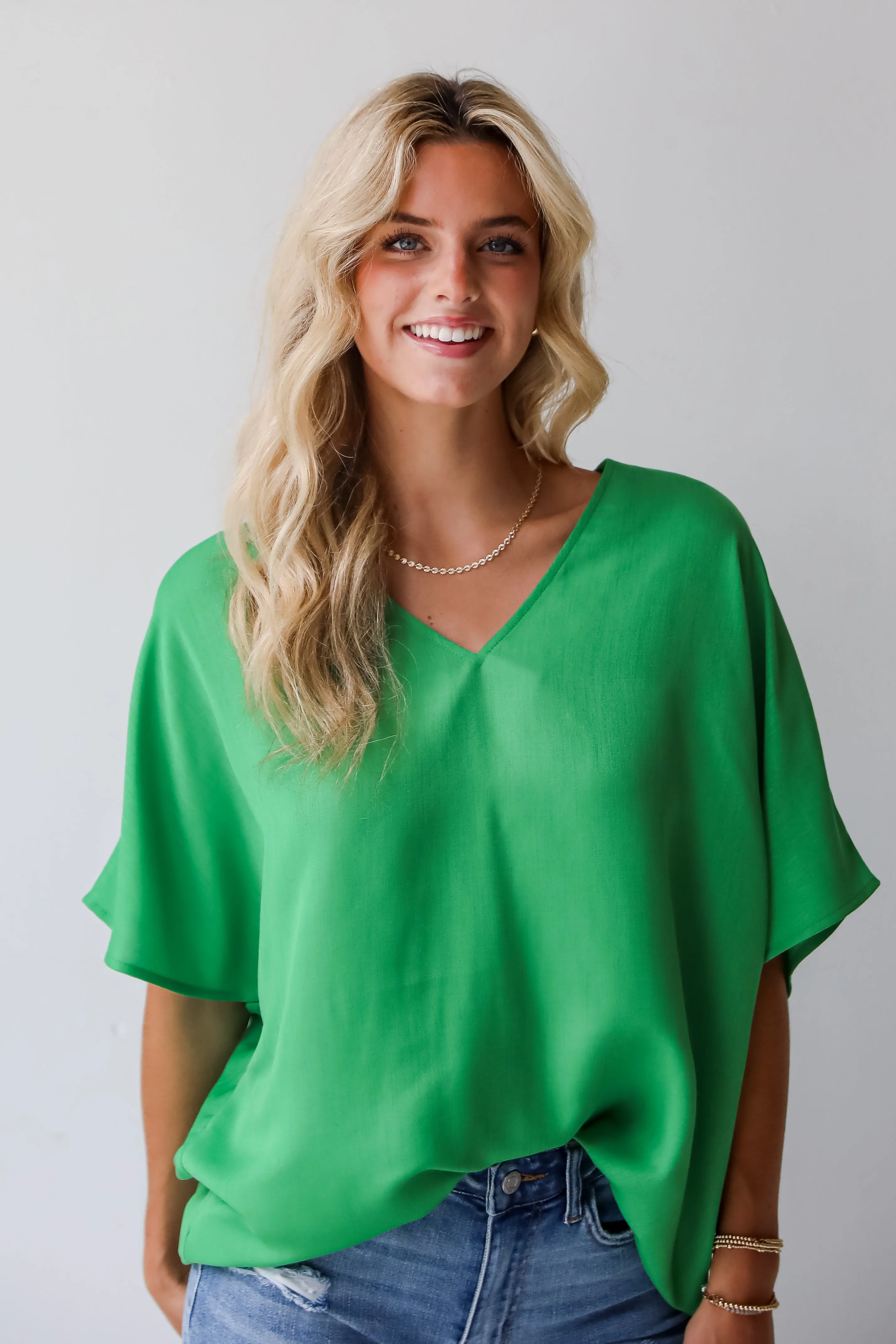 FINAL SALE - Inspiring Cuteness Oversized Blouse