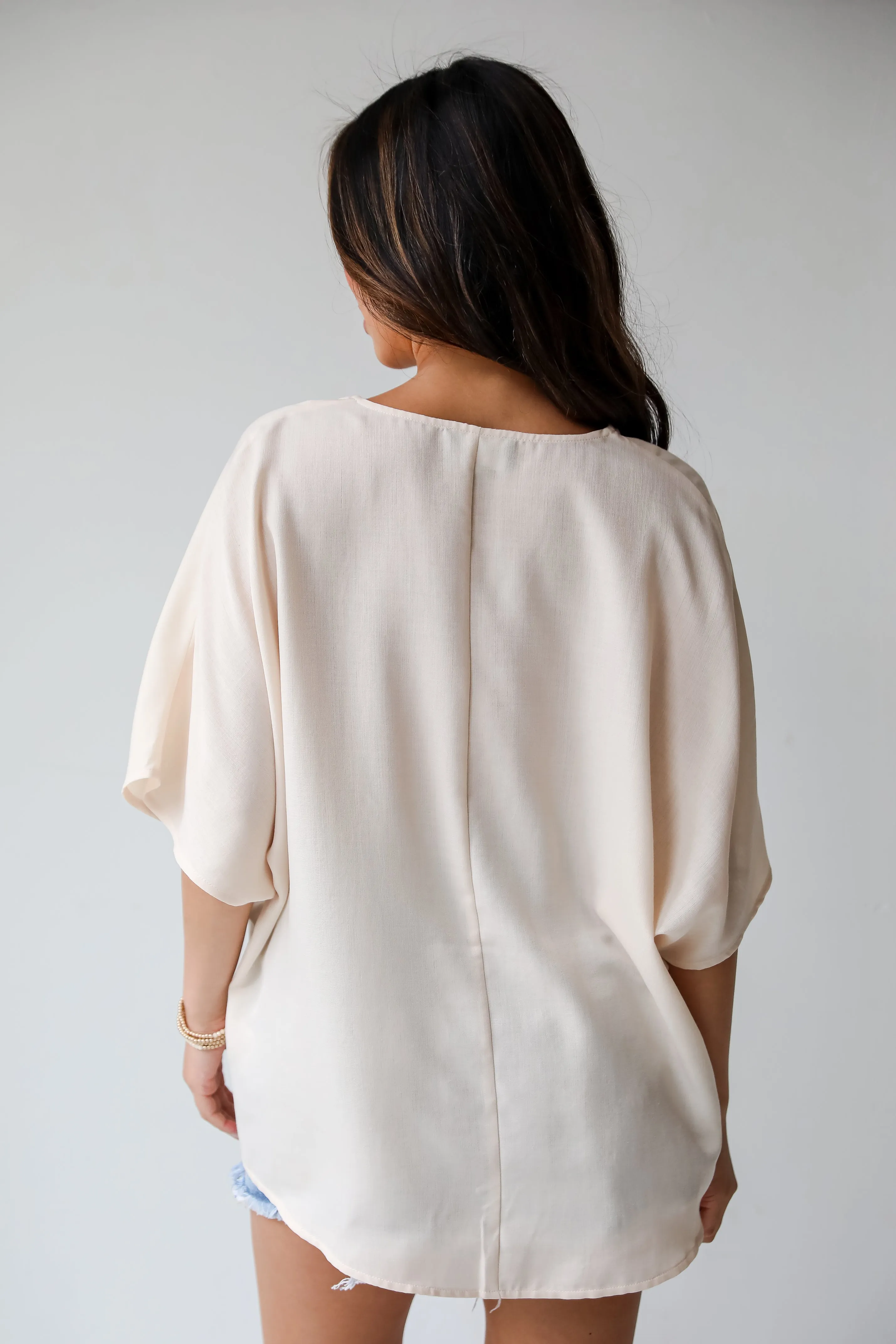 FINAL SALE - Inspiring Cuteness Oversized Blouse