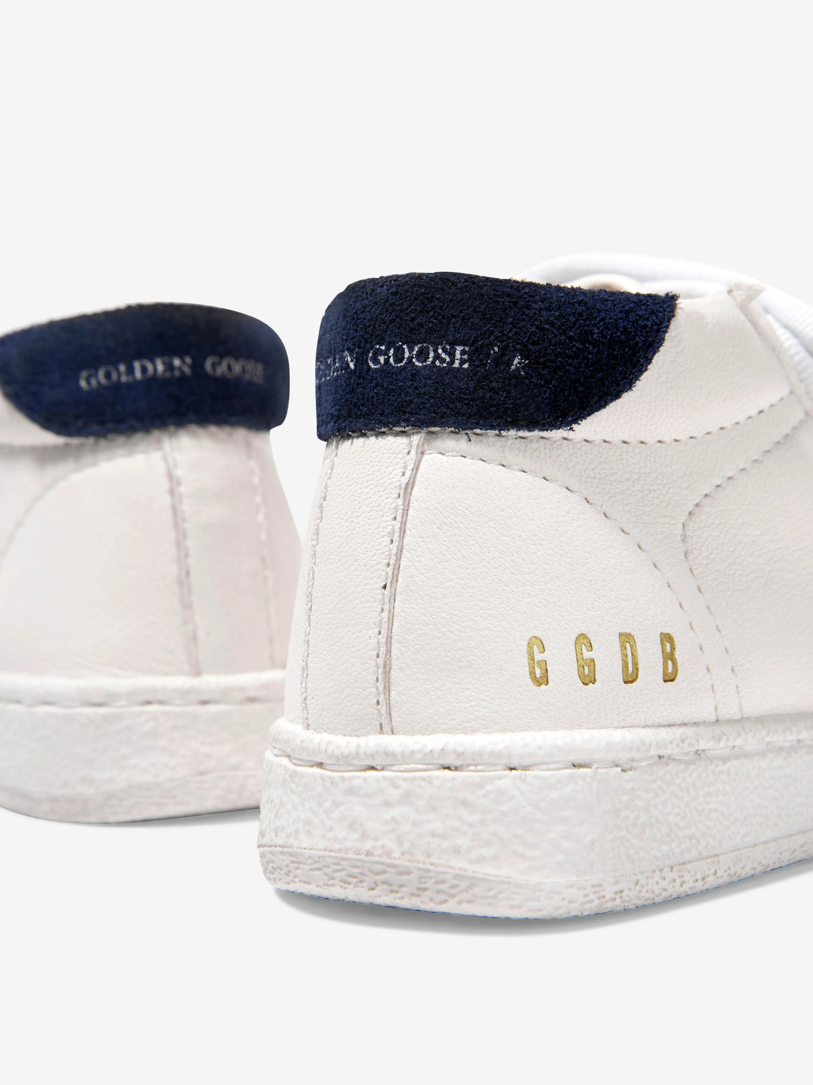 Golden Goose Kids Leather And Suede Star Trainers