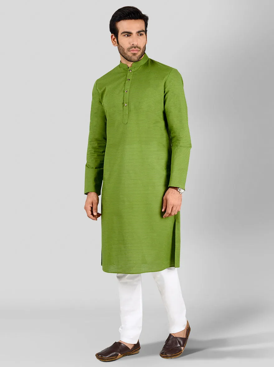 Grass Green Kurta Set | Azania