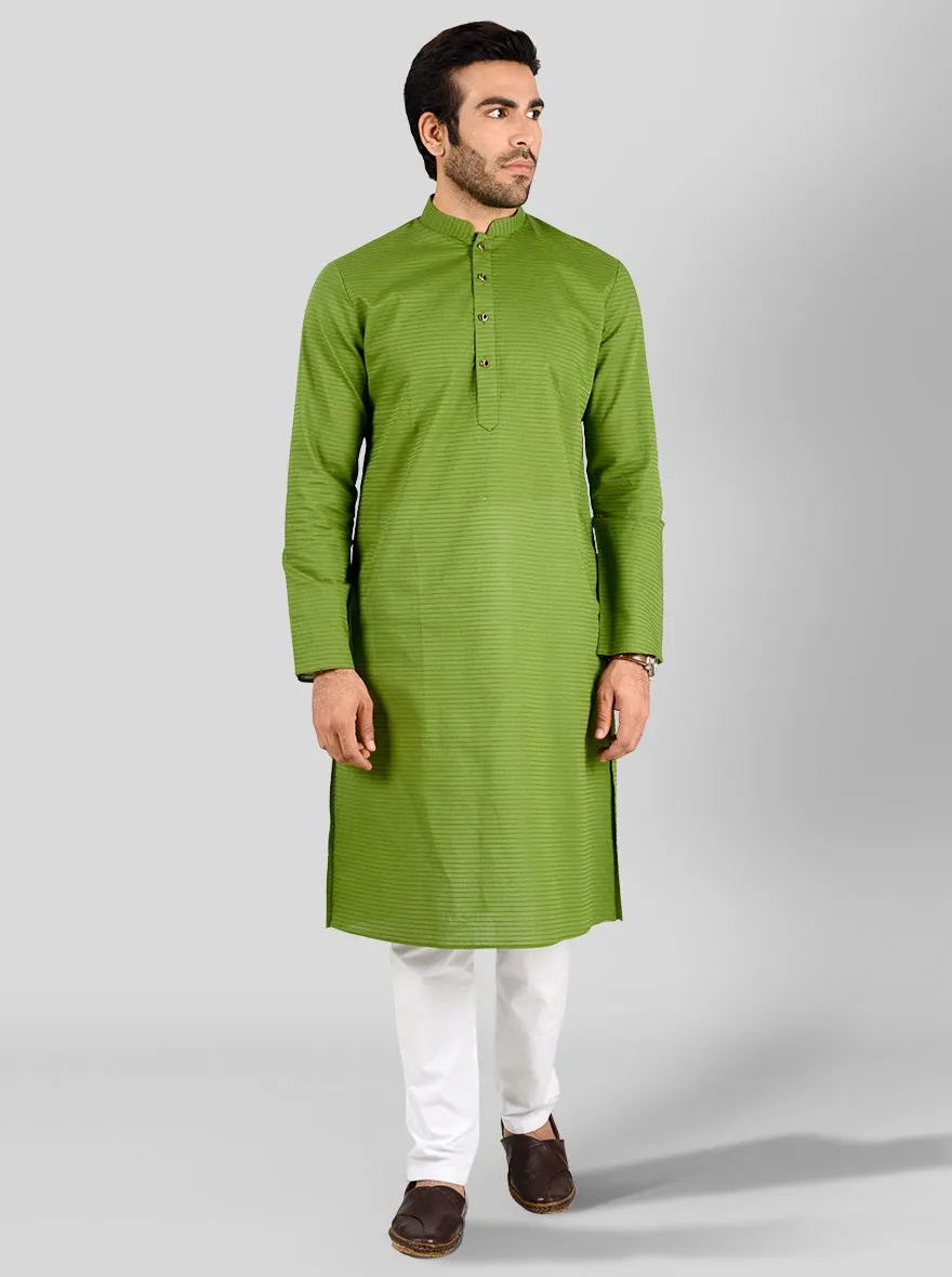 Grass Green Kurta Set | Azania