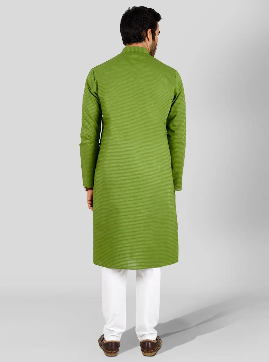 Grass Green Kurta Set | Azania