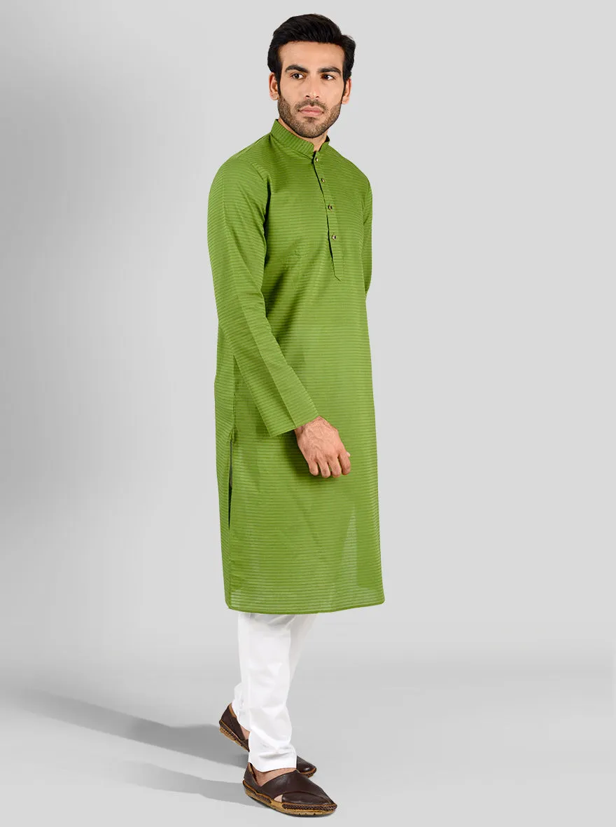 Grass Green Kurta Set | Azania