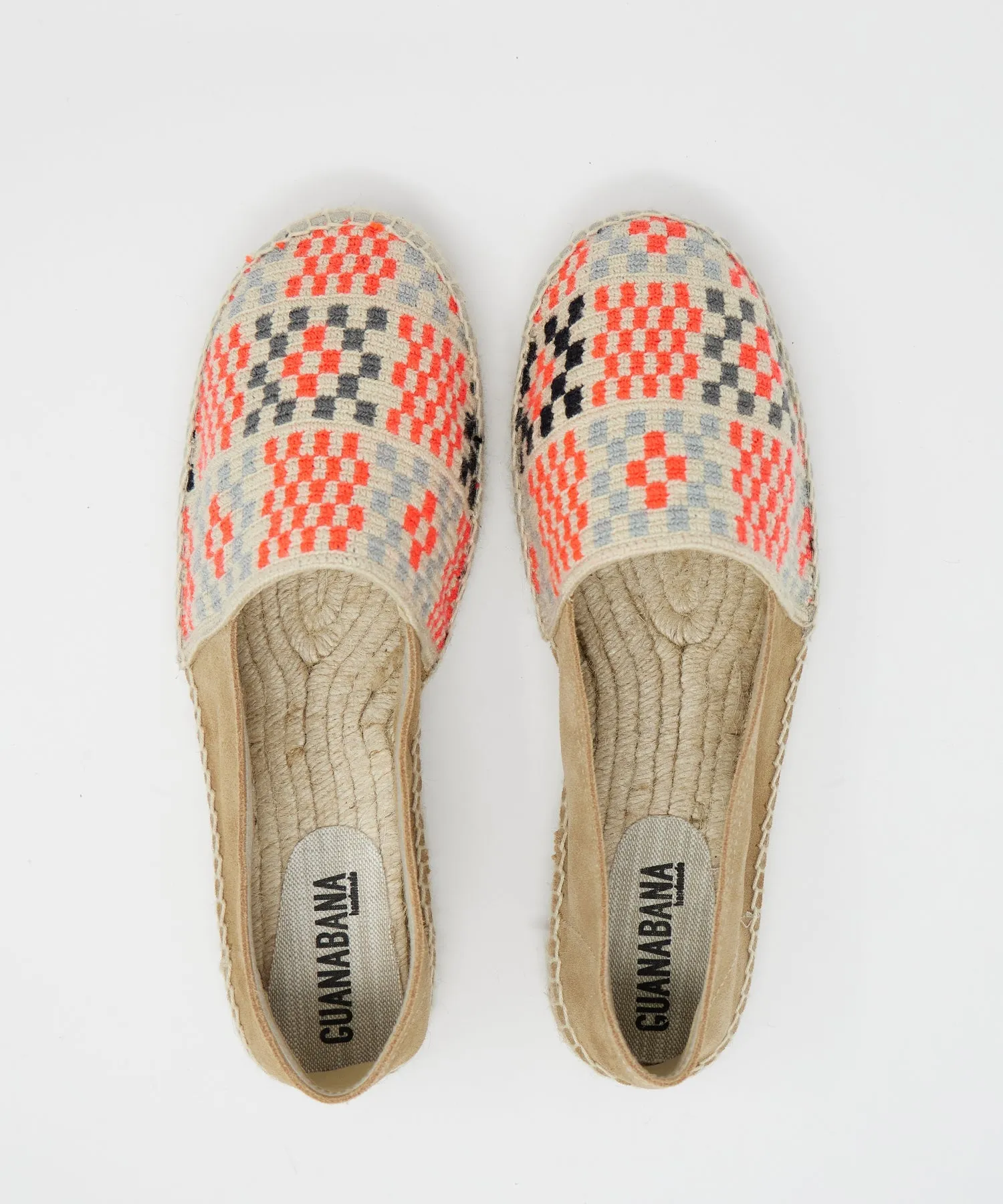 Guanábana Espadrilles in Orange Check