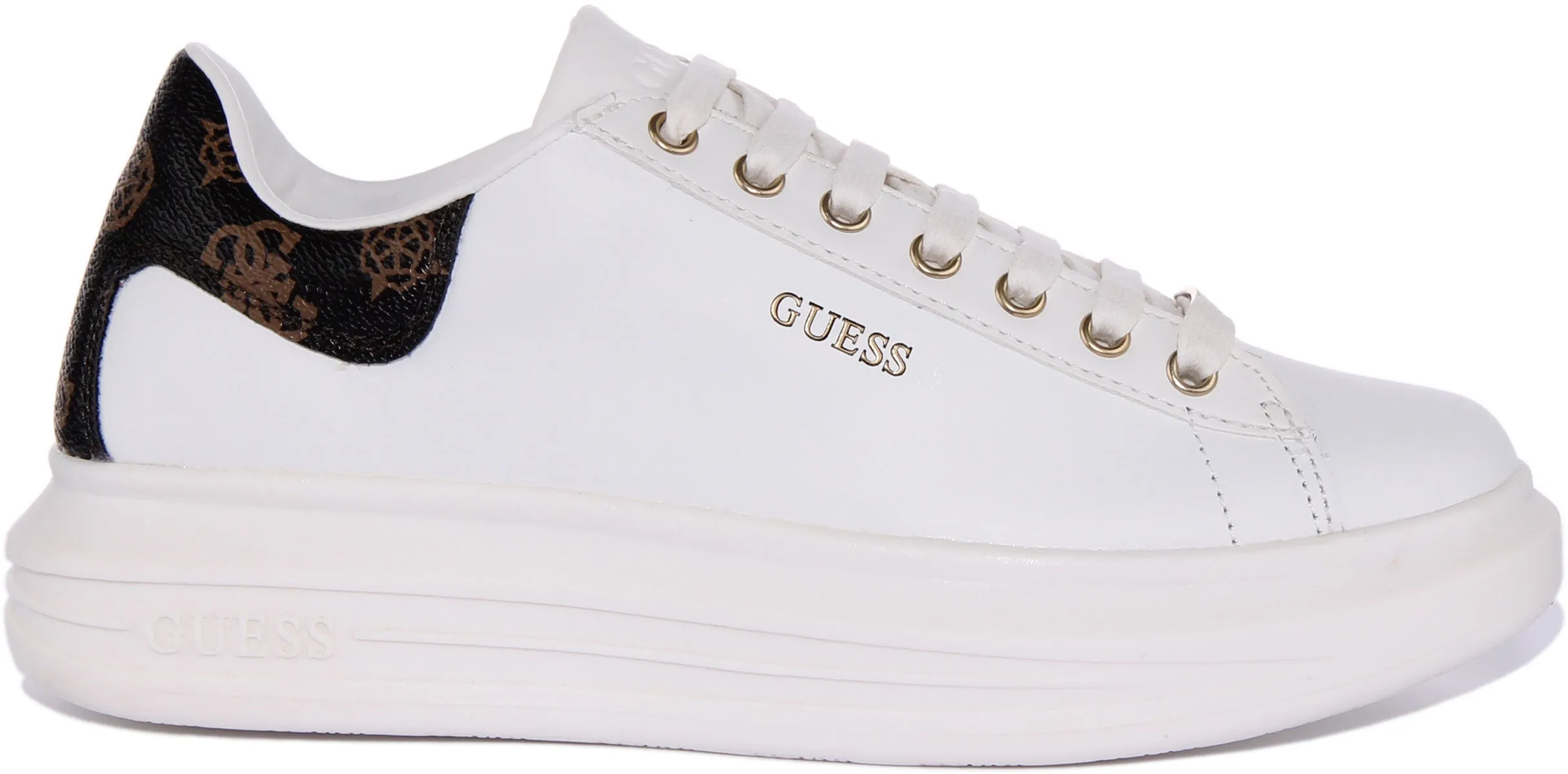 Guess Vibo In White 4G Brown For Women