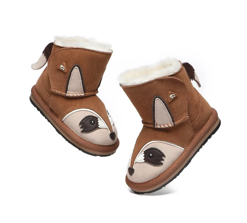 Hook And Loop Ugg Boots Squirrel Toddler