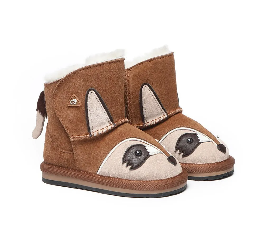 Hook And Loop Ugg Boots Squirrel Toddler