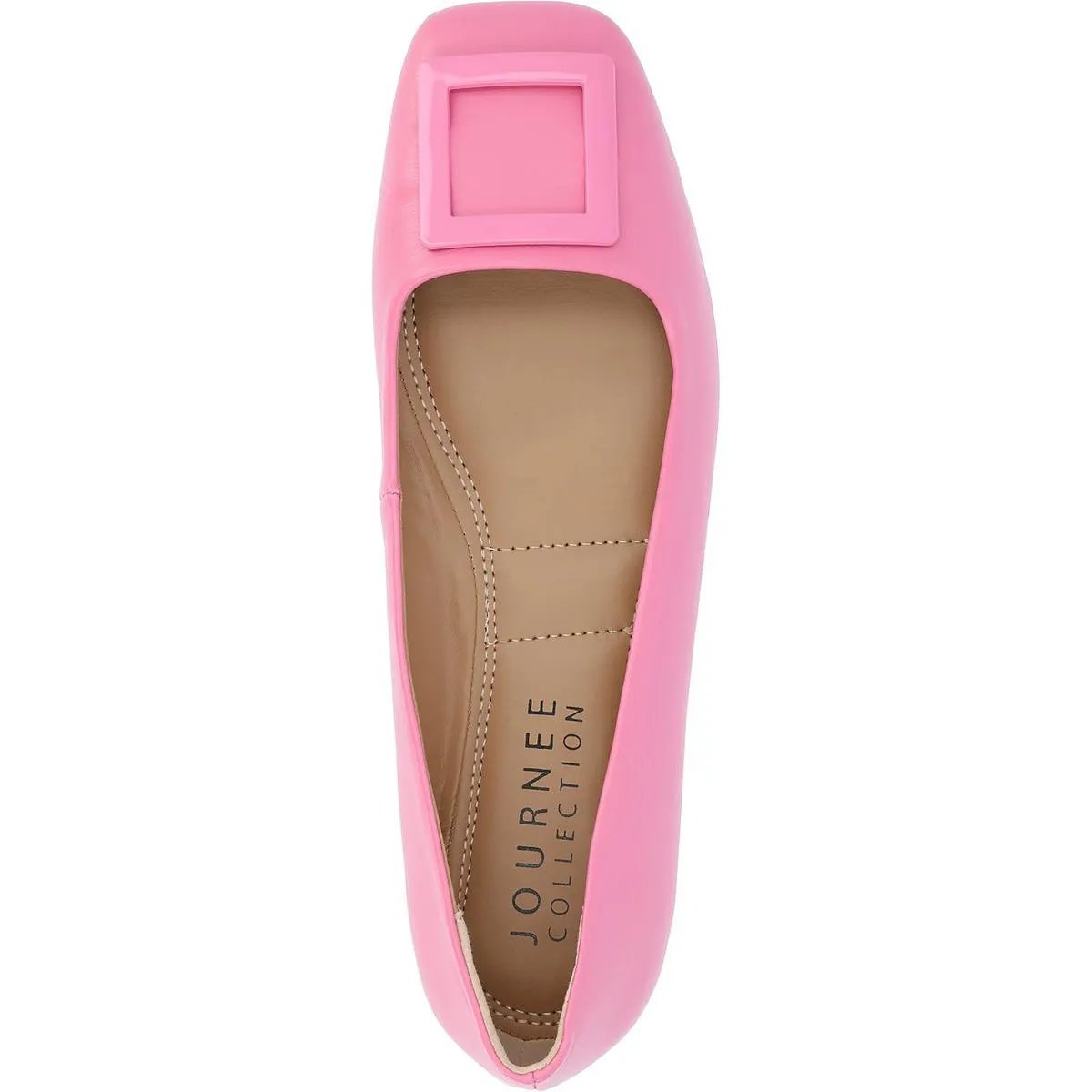 Journee Collection Womens Zimia Office Square Toe Ballet Flats