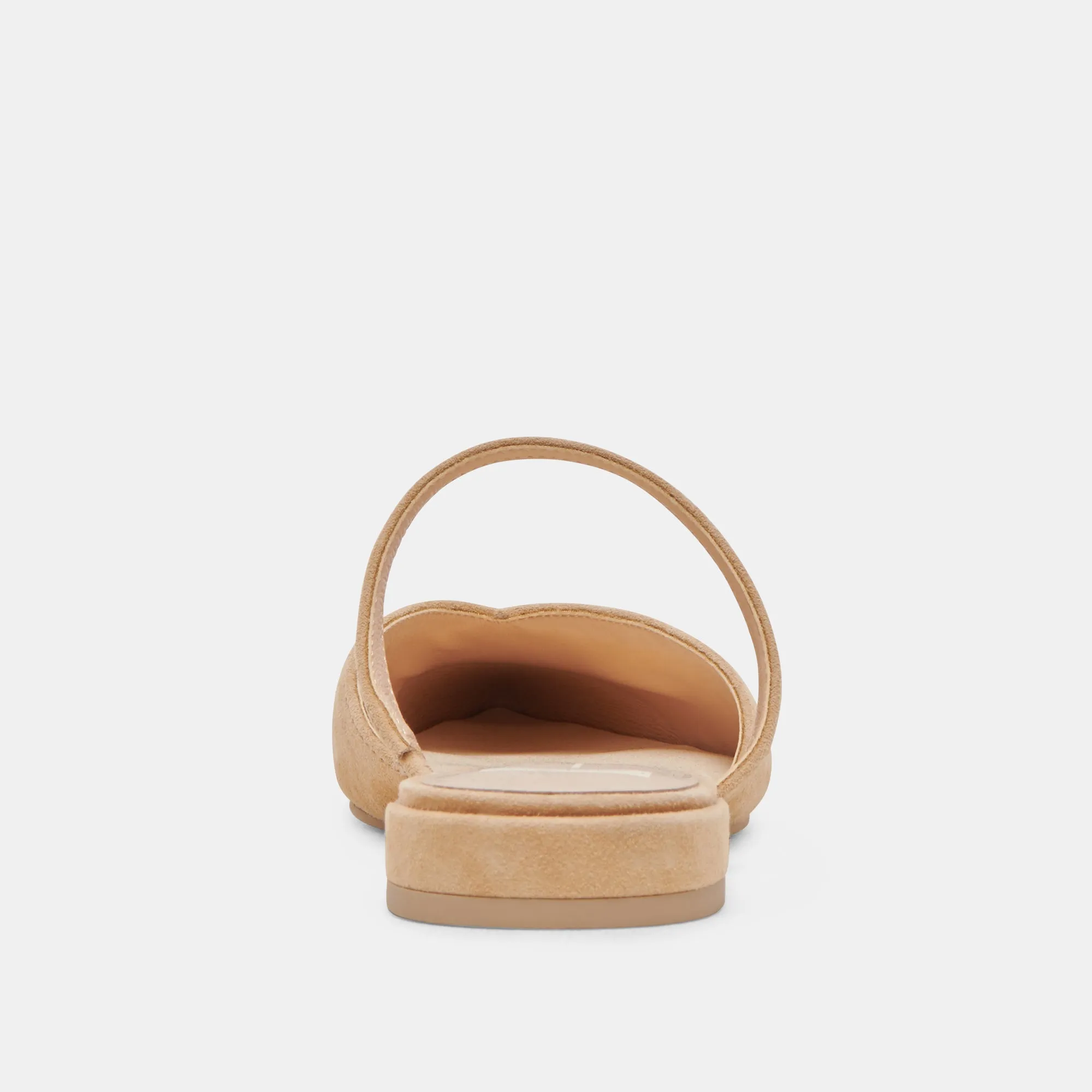 KANIKA WIDE FLATS TAN SUEDE