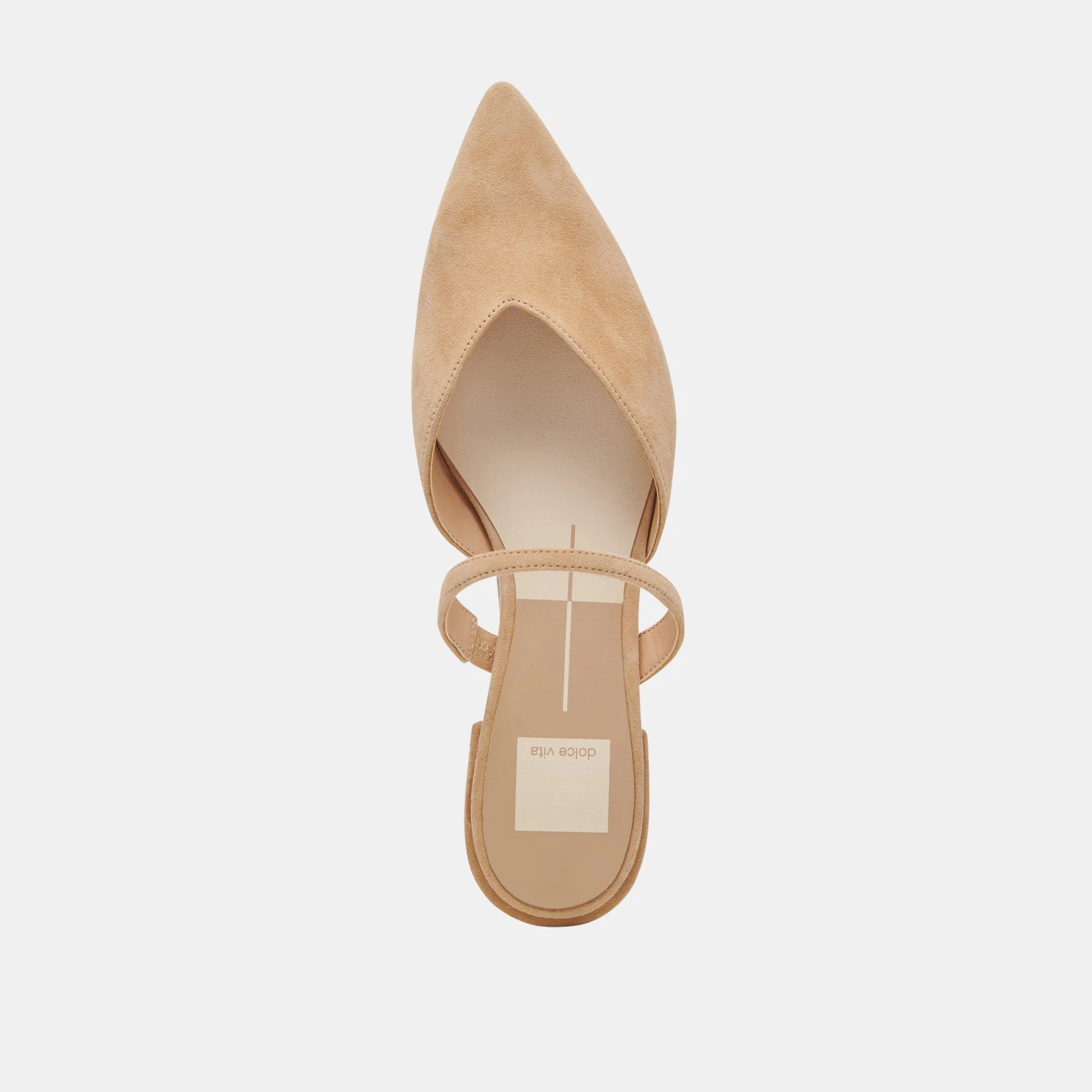 KANIKA WIDE FLATS TAN SUEDE