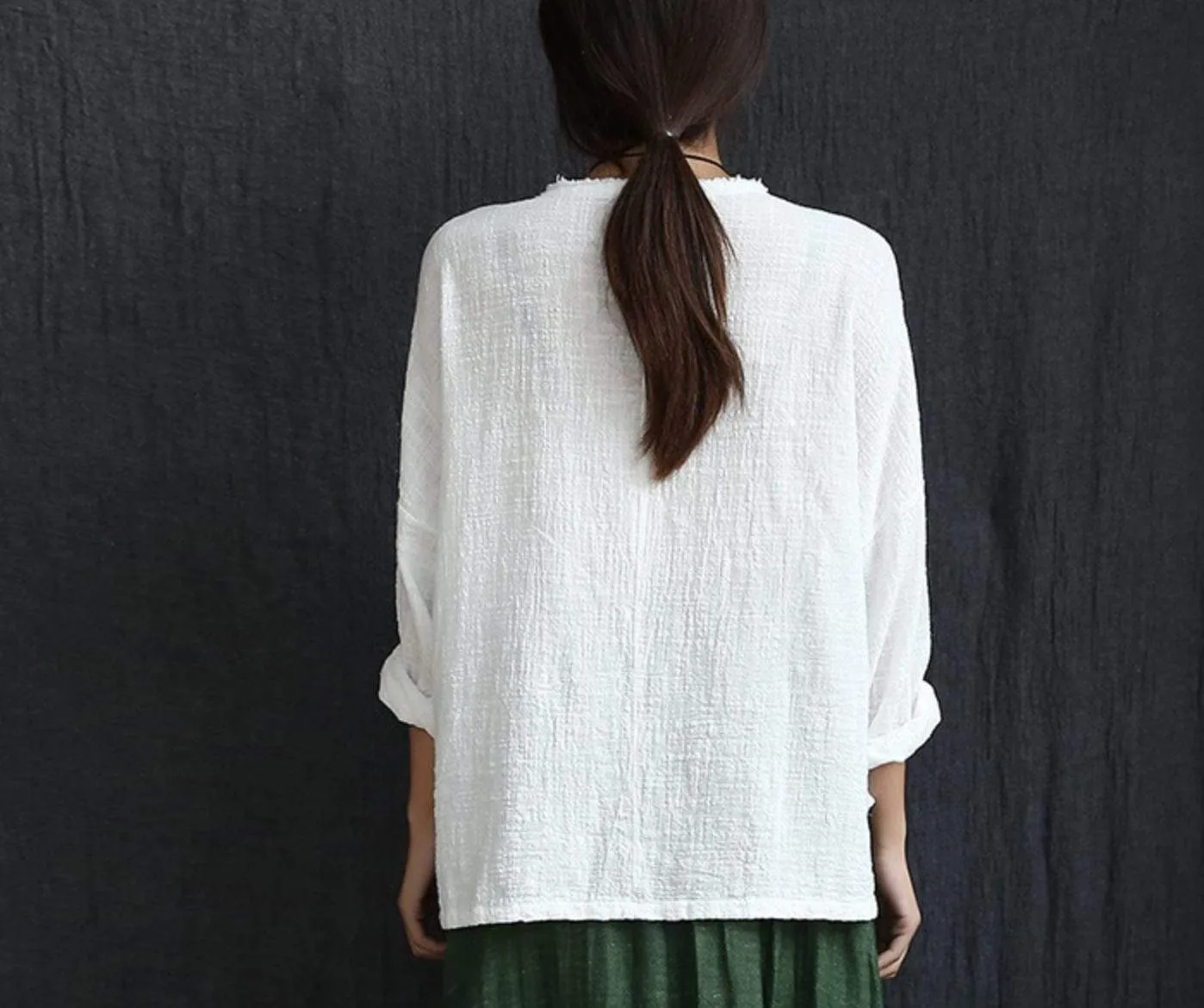 Long Sleeve Linen Shirt  | Zen