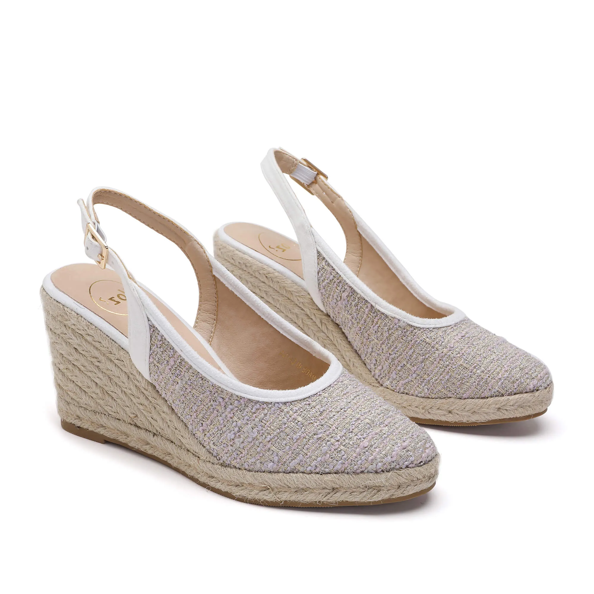 Marilyn White & Purple Espadrille