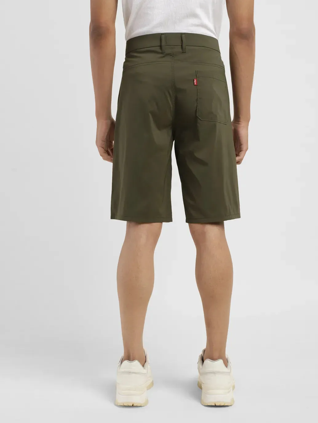 Men's Olive Regular Fit Shorts