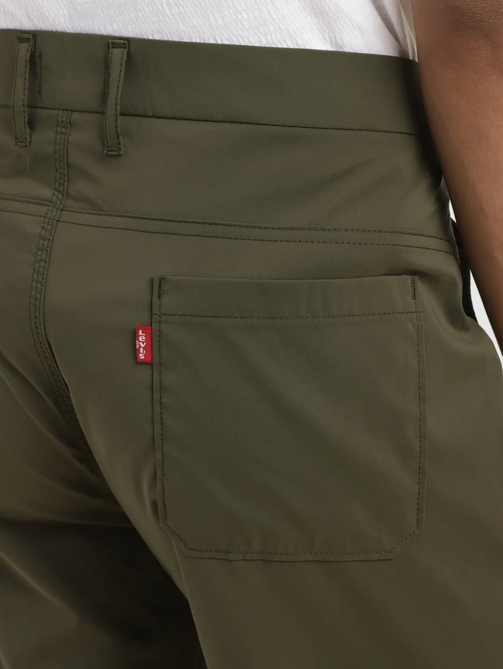 Men's Olive Regular Fit Shorts