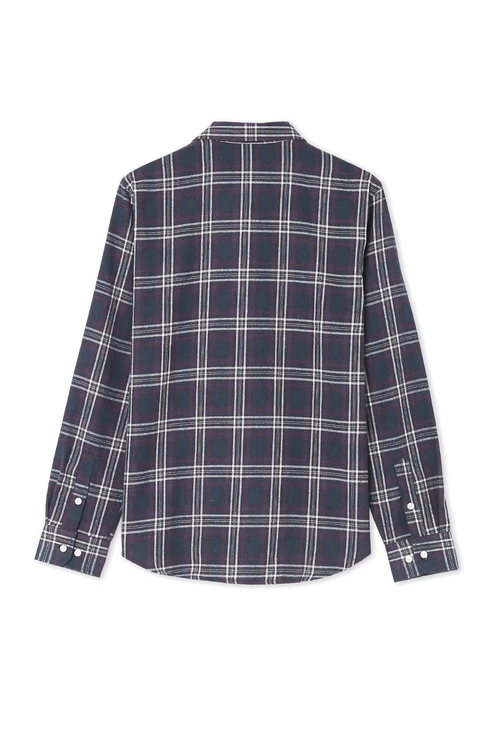 Men's Plaid Print Button Up Long Sleeve Shirt