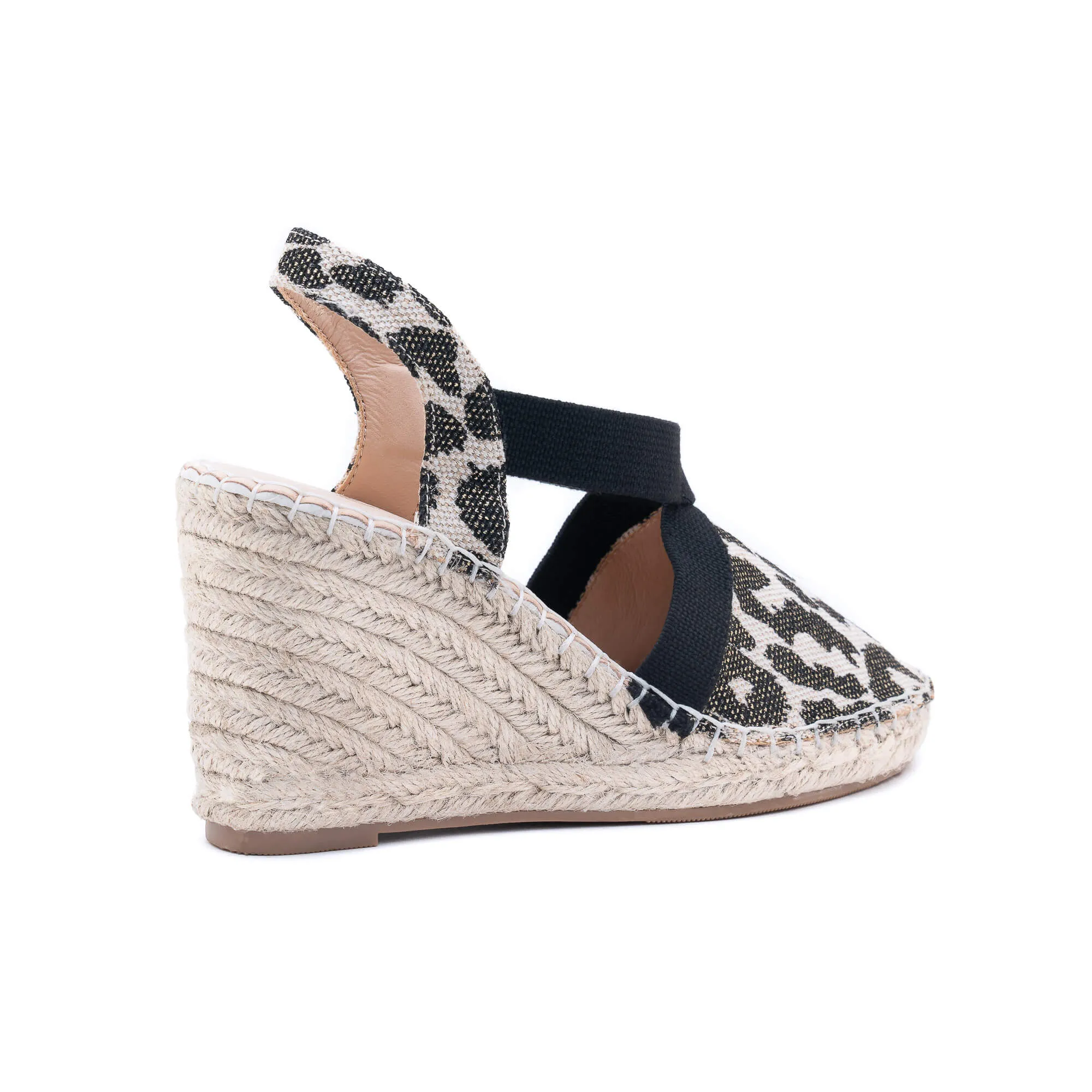 Molly Black Light Gold Espadrilles