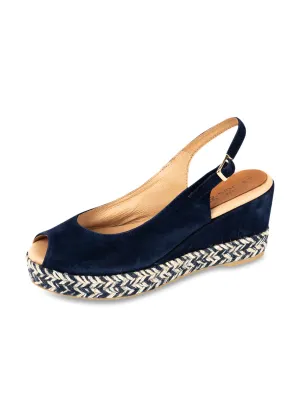 Piper Peep-Toe Slingback Espadrille