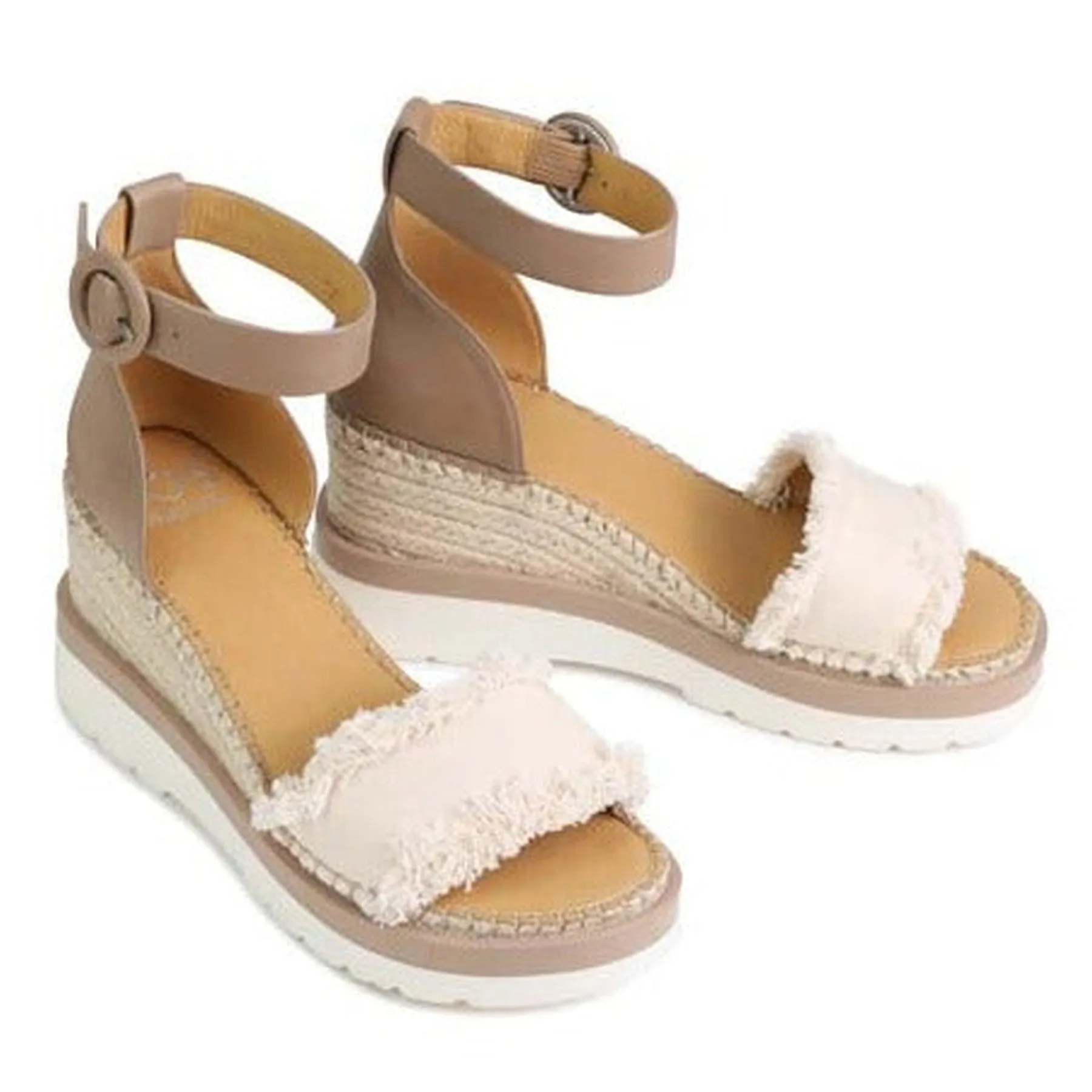 PRUE LEATHER ESPADRILLES SANDALS