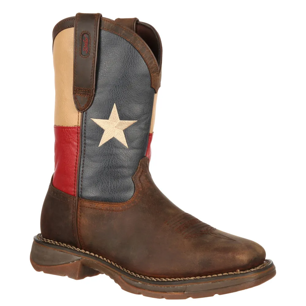 Rebel Patriotic Square Toe Cowboy Boots