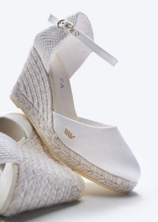 Satuna Limited Edition Silk Espadrille Wedges