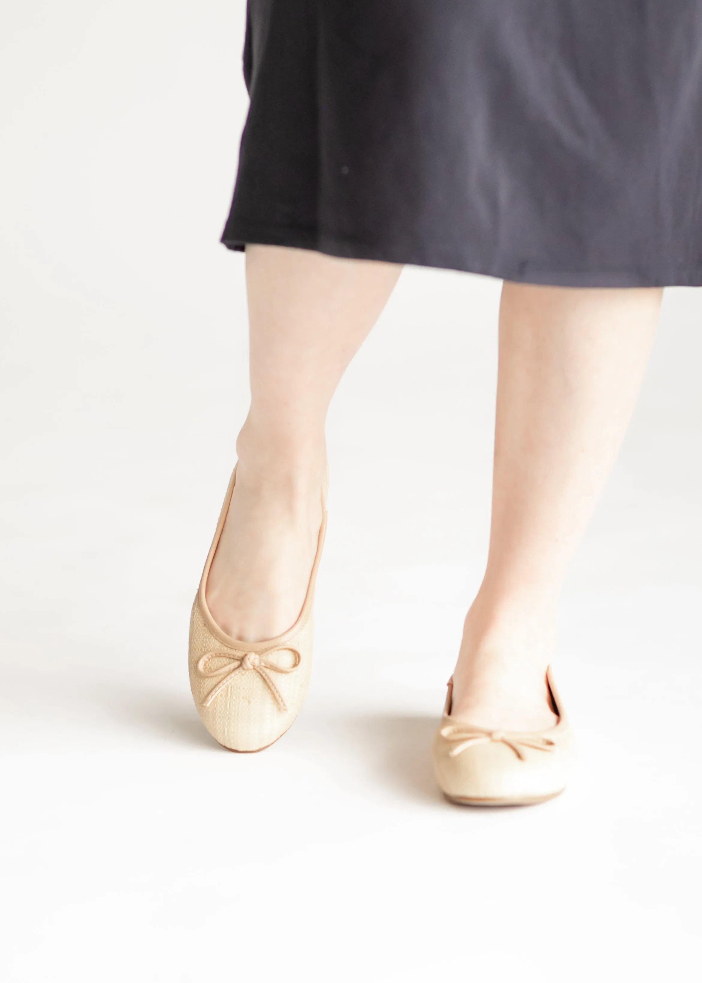 Straw Ballet Flats - FINAL SALE