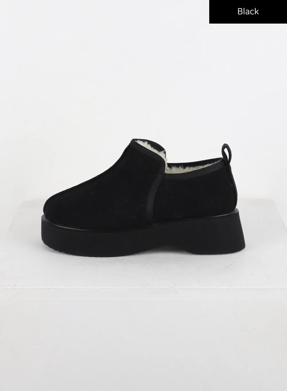 Suede Platform Loafers CD318