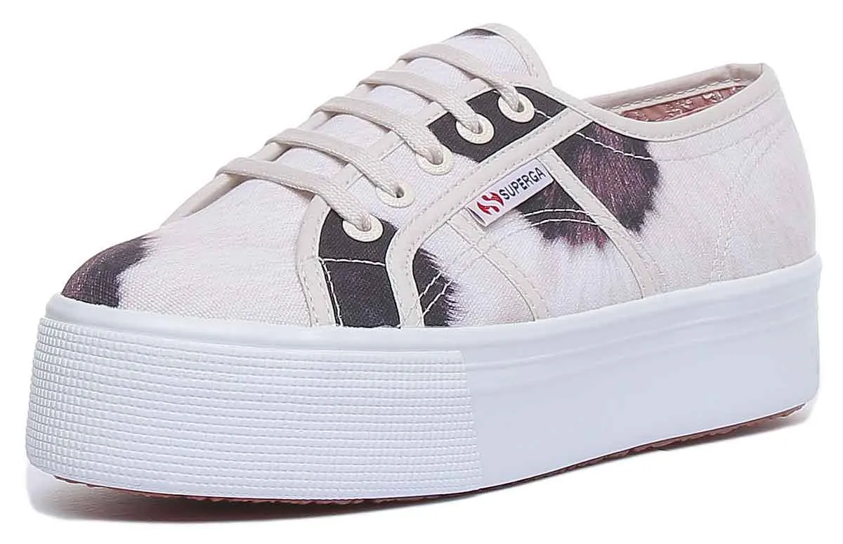 Superga 2790 Cow Print In Beige