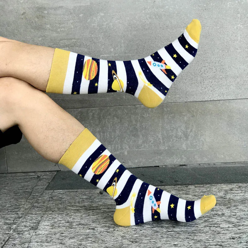 The Great Conjunction Printed Crew Length Socks