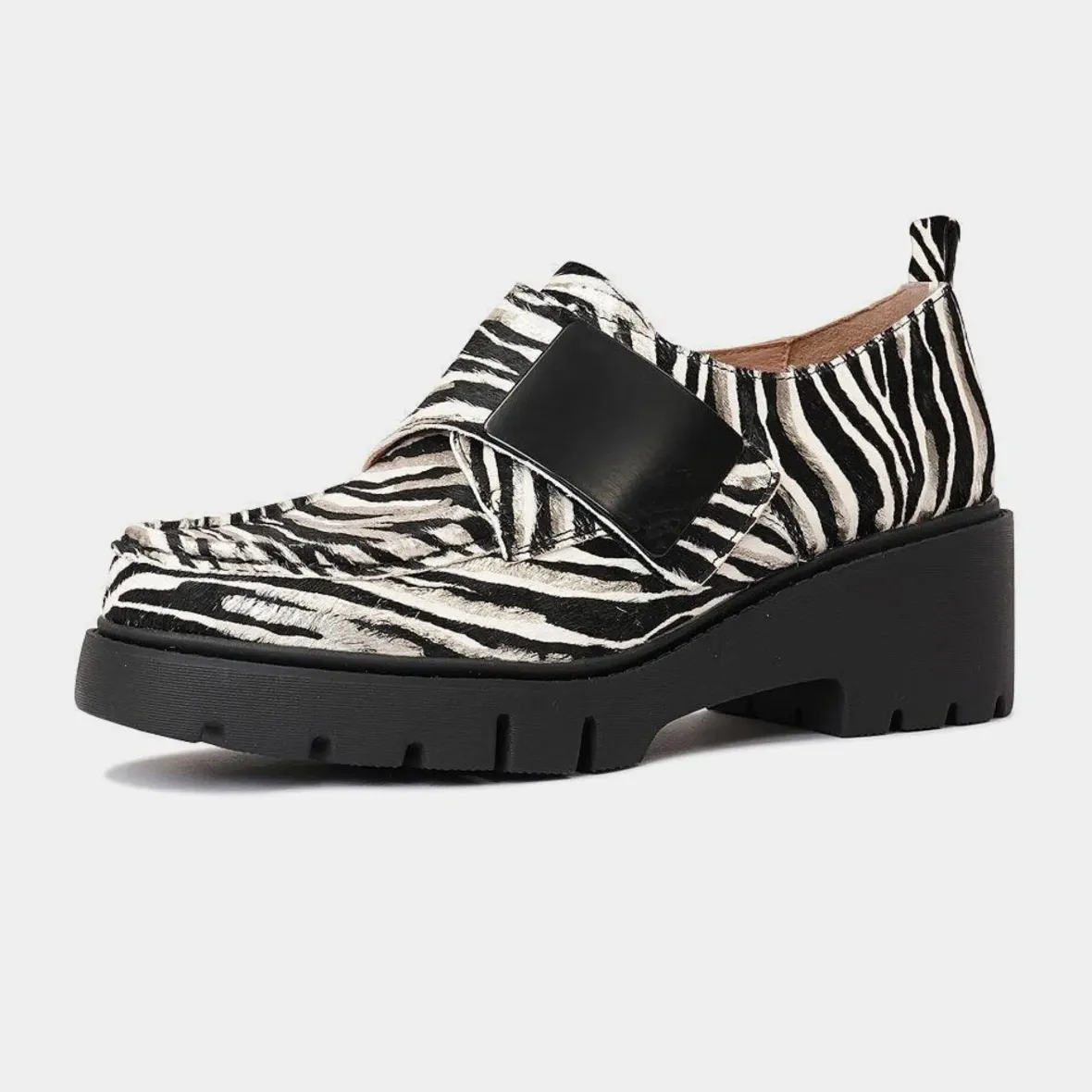 Umbers Zebra Pony Loafers