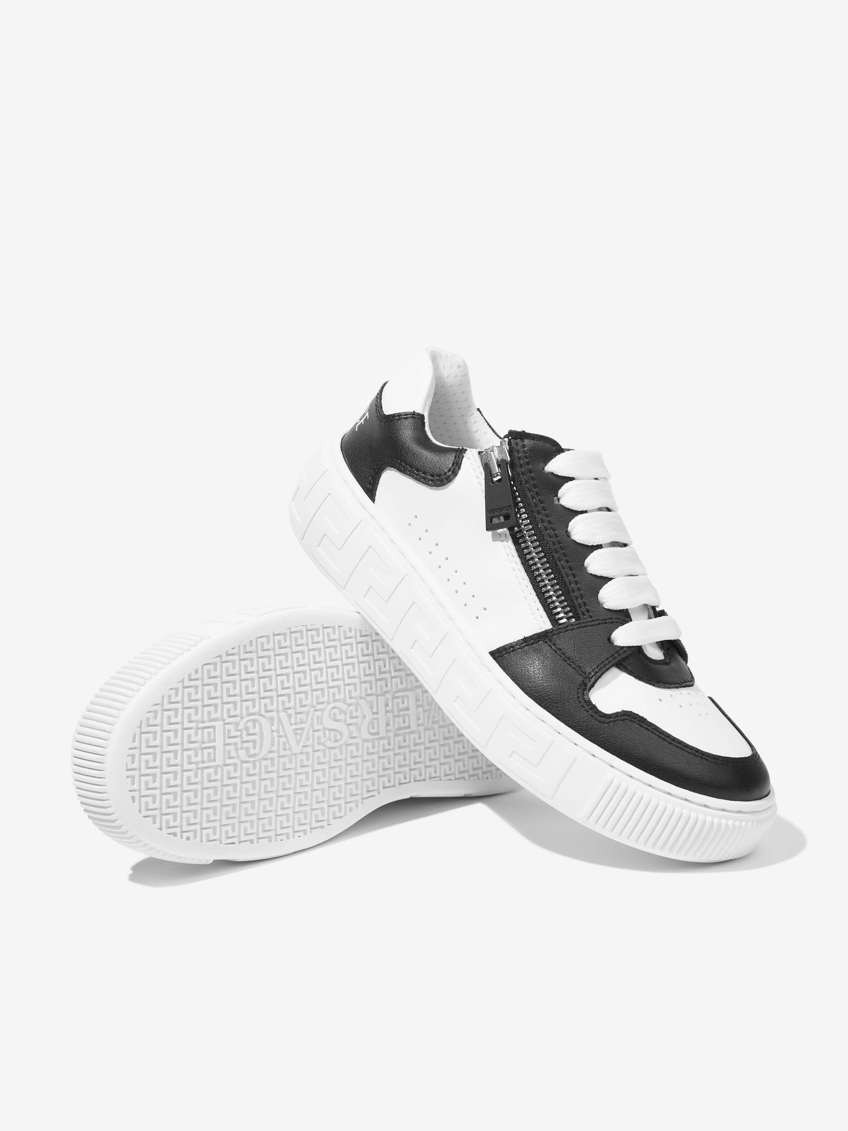 Versace Kids La Greca Trainers in White