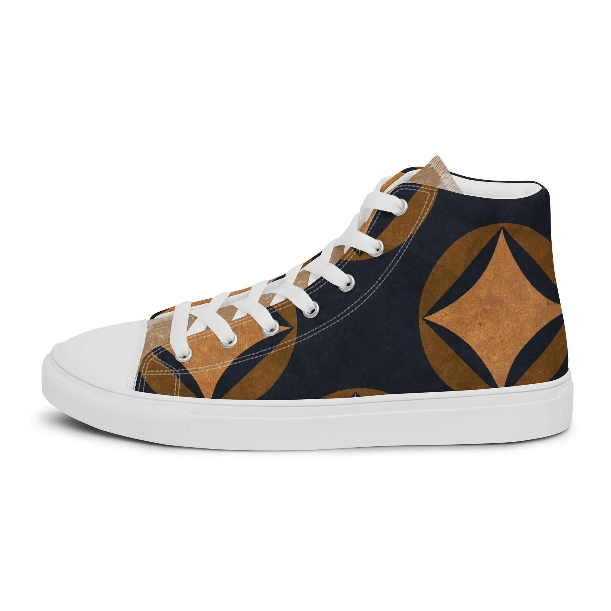 Victorious Men’s Lace-Up Canvas High-Top Sneakers