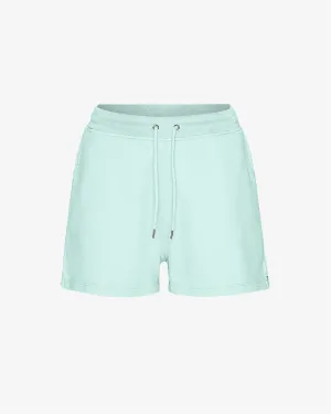 Women Organic Sweatshorts - Light Aqua