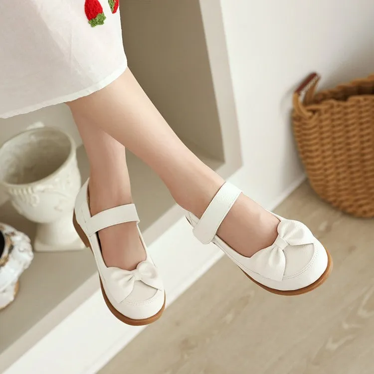 Women's  Bowtie Flats Mary Jane Shoes