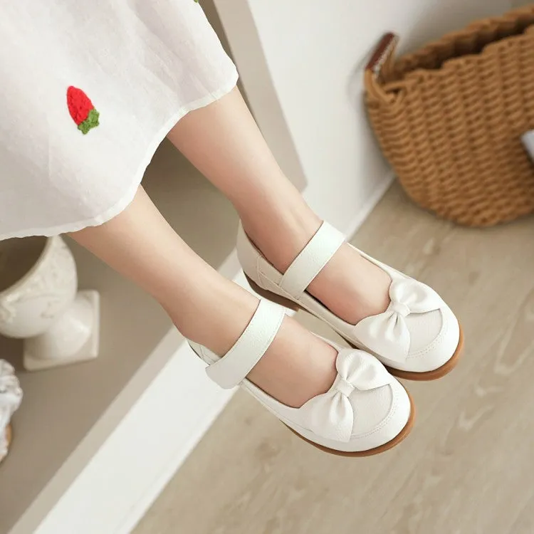 Women's  Bowtie Flats Mary Jane Shoes